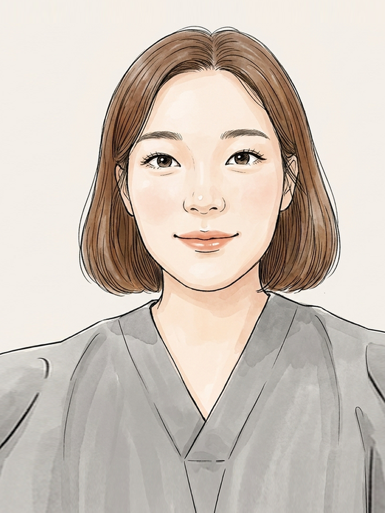 Illustrated portrait of Billie, Marketing Team