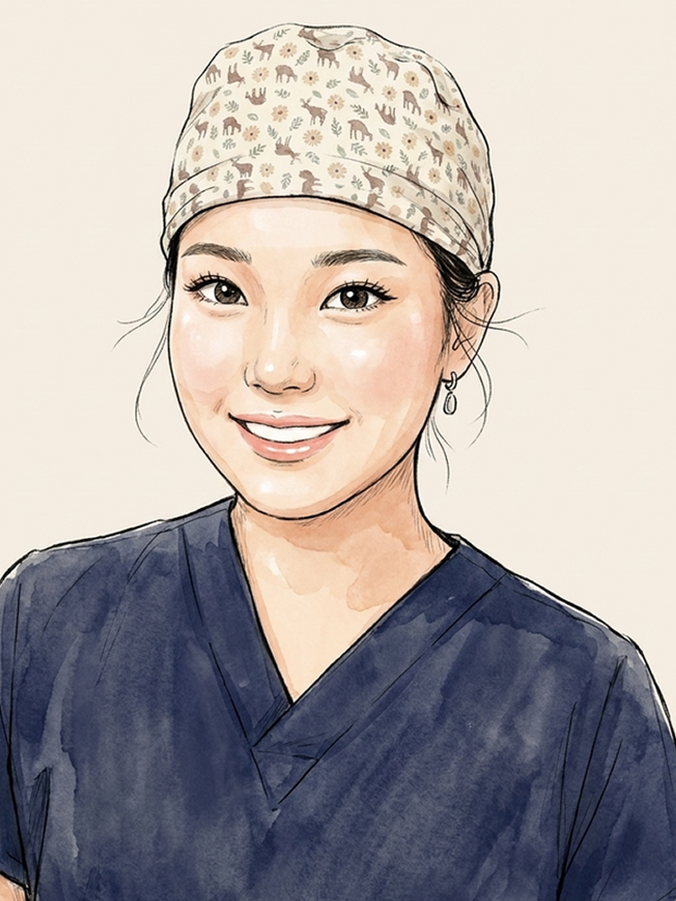Illustrated portrait of Diane, Nursing Team