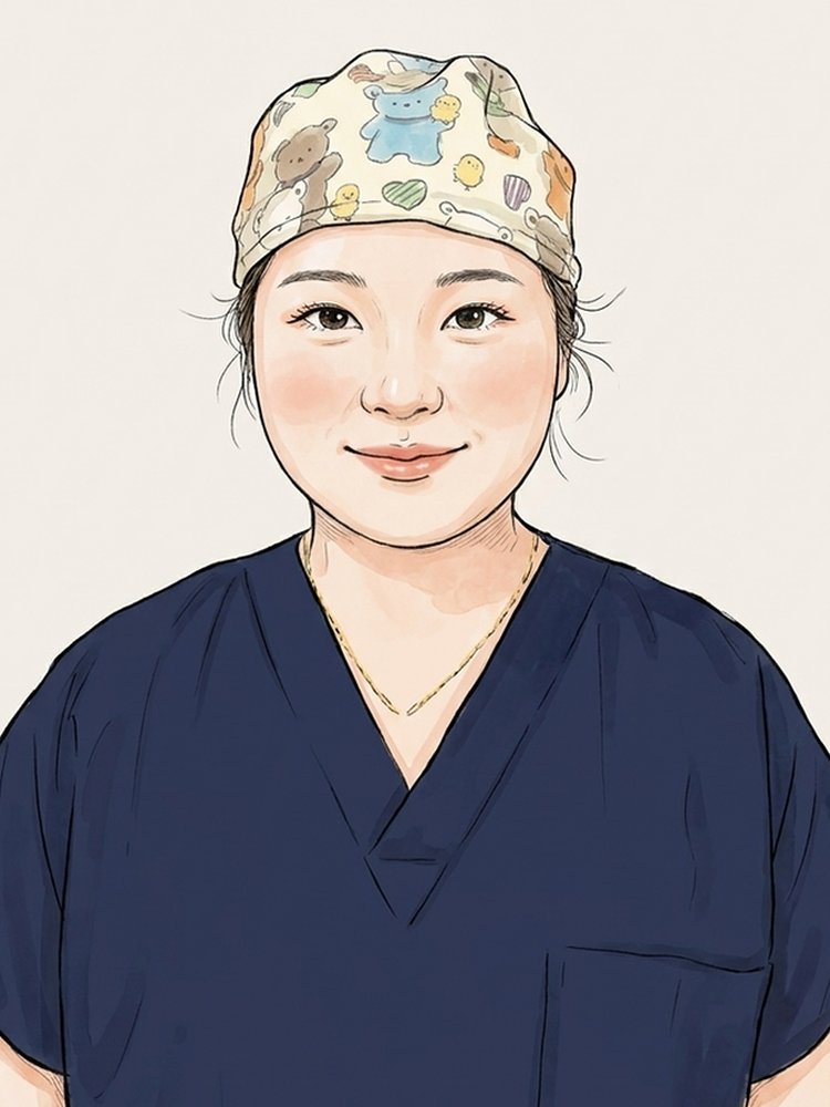 Illustrated portrait of Noella, Nursing Team