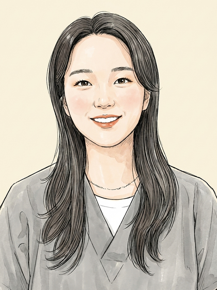 Illustrated portrait of Sunny, Operations Team (HR)