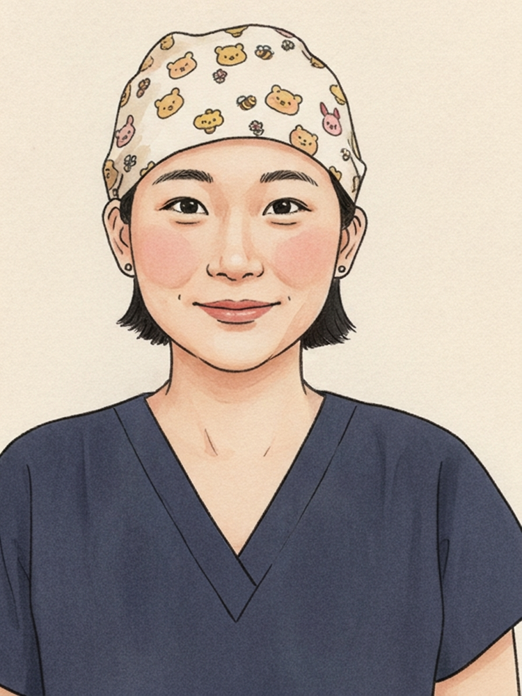 Illustrated portrait of Zoey, Nursing Team